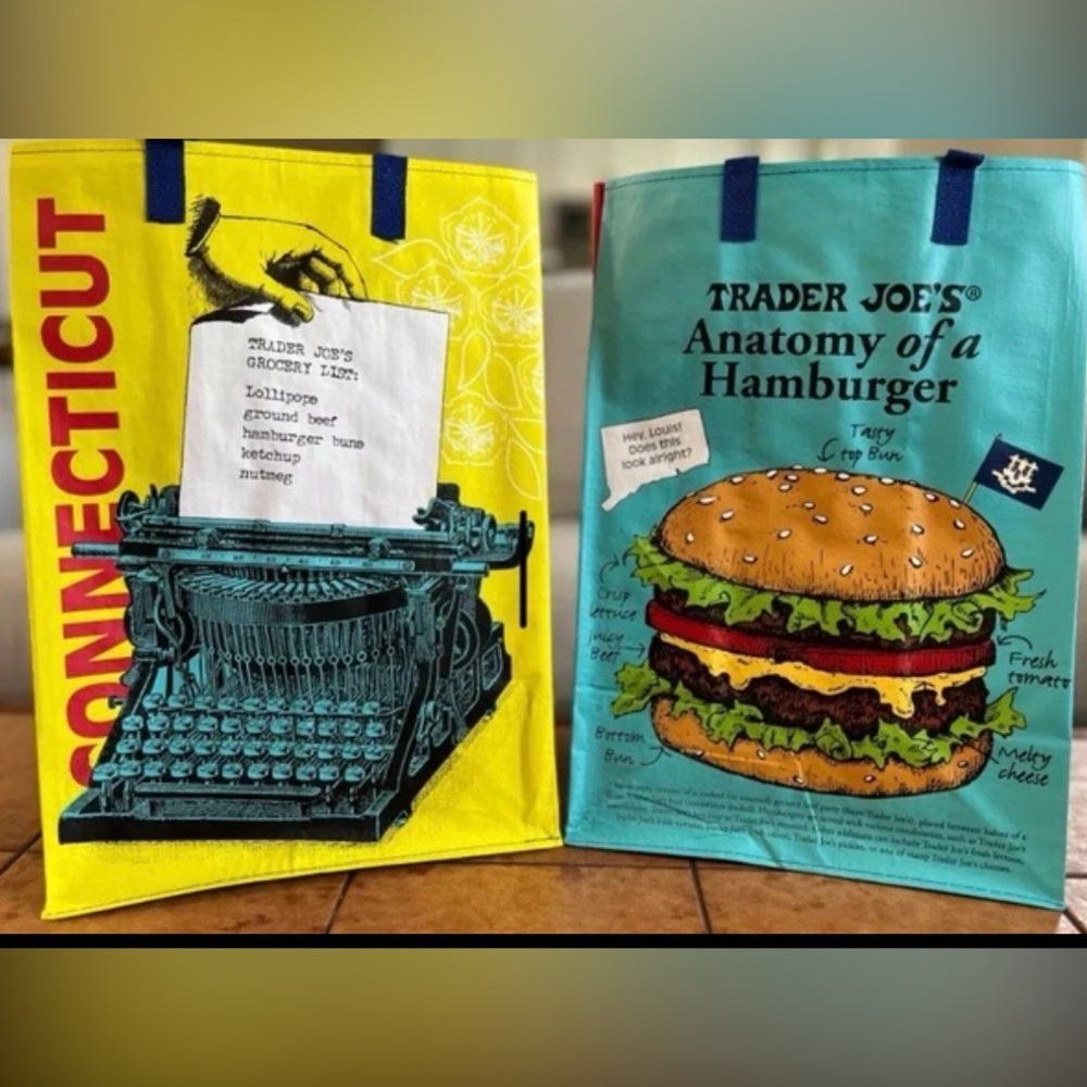 Trader Joe's Reusable Tote State Bag- CONNECTICUT